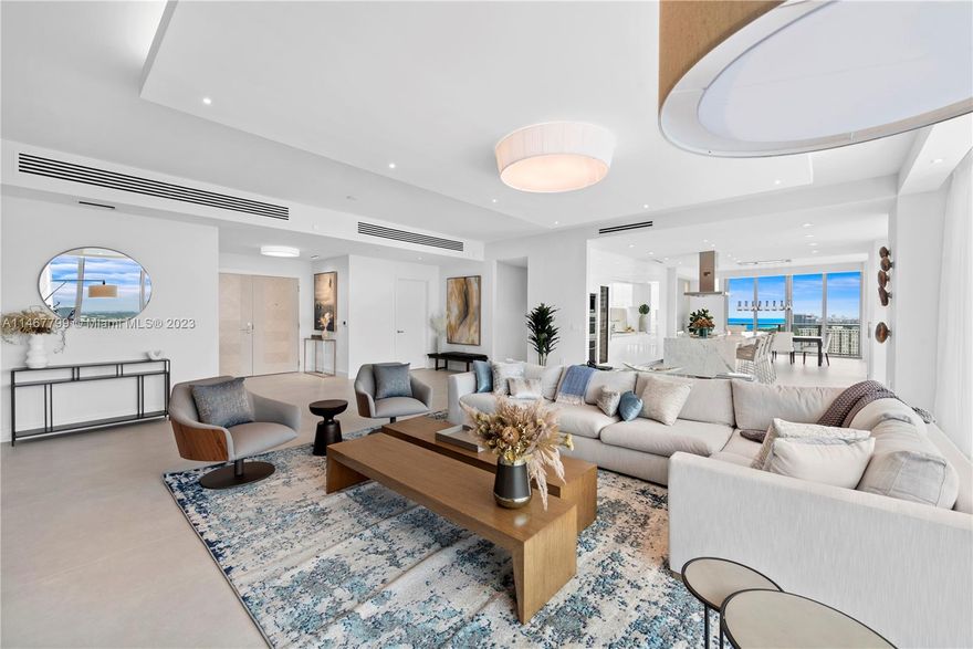 Experience sophistication at its finest in Parque Towers' best-priced 4-bed/4.5-bath penthouse. With a modern design, and an open, light-filled layout, this residence is one-of-a-kind. Step onto the wraparound balcony and soak in stunning city and water views. The massive primary bedroom is the perfect sanctuary within this extraordinary penthouse. The kitchen, a culinary haven, is outfitted with marble and includes an island for prep and entertainment, wine cooler and dining area.
Built in 2020, Parque Towers offers 24-hour security, concierge service, valet, airport car service, housekeeping, 14 hotel-style guest suites, a cinema, water-view entertainment spaces, conference rooms, a gaming room, fitness center, rooftop terrace, 5 resort-style pools, a full-service spa, and a kid's club.