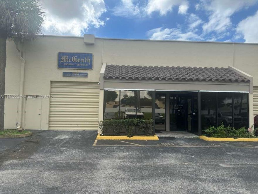 Warehouse/office space with loading bay is available in the Miami Lakes/Hialeah area, in a secure gated community known as the Commercial Center of Miami, offering secure gated access, street-level loading, and assigned parking spaces. The unit features an office with a commercial storefront and designated storage space. This warehouse/office combination is located in a highly sought after central area with access to major highways.  For more information or to schedule a viewing please contact Listing Agent.
