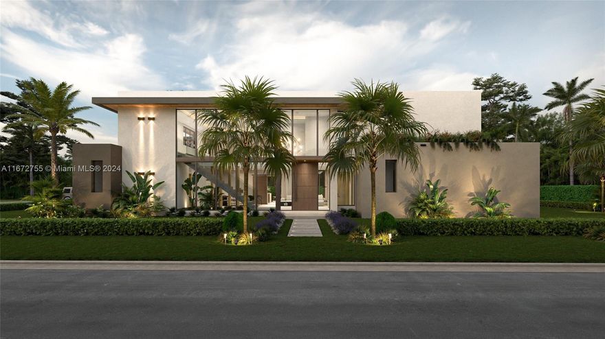 Magnificent modern home with 6-bedroom, 7.5-bathroom 2-car garage masterpiece in South Miami is the epitome of modern elegance. 5,494 SqFt under AC, it boasts a grand open floor plan overlooking the pool, high ceilings, and large impact windows that bathe the home in natural light. Italian kitchen, with top-tier stainless steel appliances and quartz countertops, is a modern chef’s dream. The primary suite features a lavish bathroom with an outside jacuzzi, a frameless glass shower, dual vanities, and a spacious walk-i n closet. Each bedroom is in-suite ensuring privacy, great den on the second floor. The home is equipped w/smart features, elevator ready. The outdoor kitchen and a large terrace epitomize the Miami lifestyle. Located, close to University of Miami and Baptist Hospital.