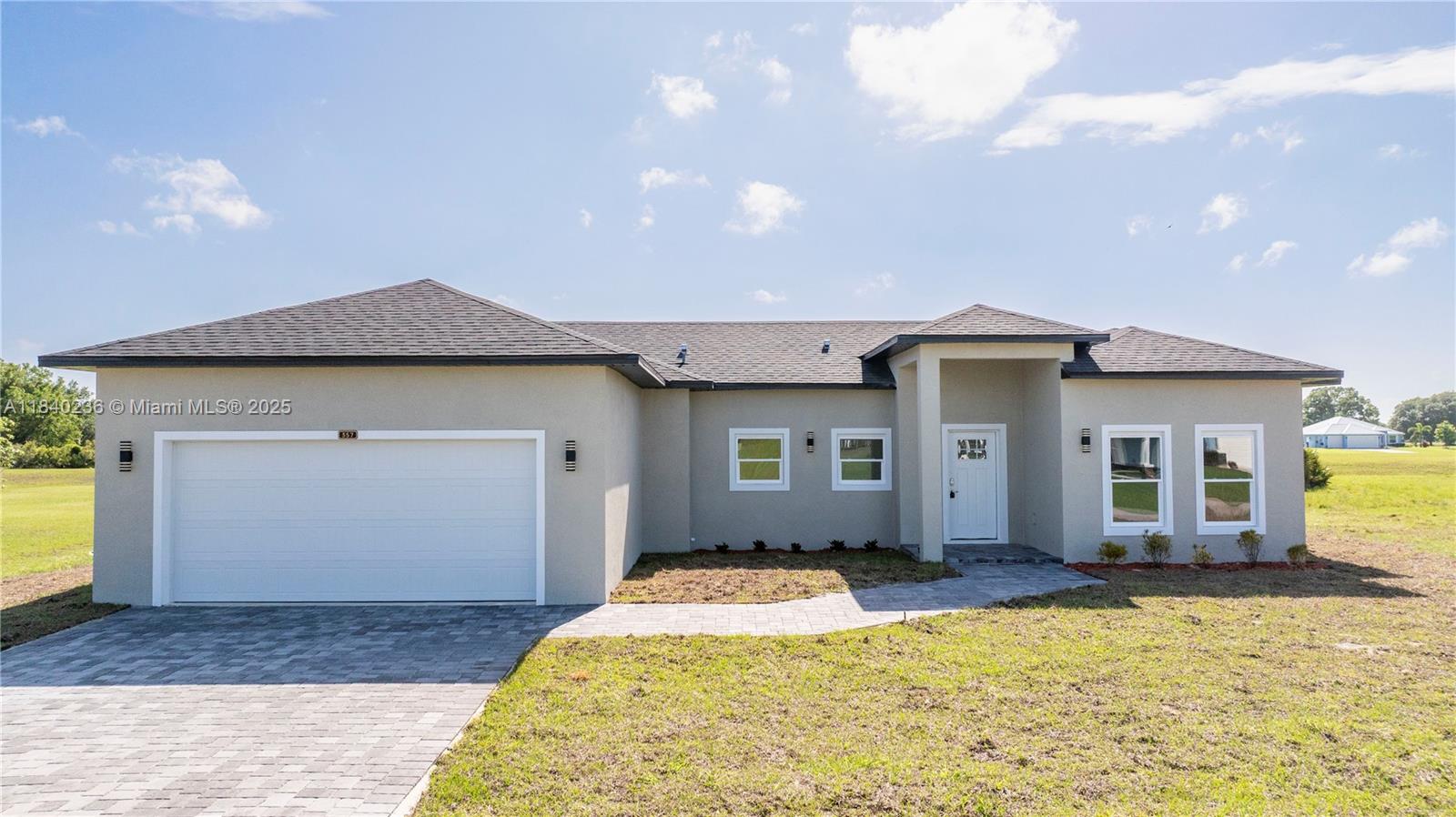 Fall in love with this brand-new home in the sought-after Spring Lake Village III! This 3-bedroom, 2.5-bath gem features an open layout, spacious living areas, and a gourmet kitchen with granite countertops, stainless steel appliances, and a large island—perfect for everyday living or entertaining. Oversized sliding glass doors fill the home with natural light, leading to a patio with elegant brick pavers. The walk-in pantry with window and outlets offers flex potential as a home office. Enjoy ECO-PARK, pickleball/basketball courts, playground, dog park, and private boat ramp. Just 5 minutes from Sebring Golf Resort and close to Lake Istokpoga. Easy access to Hwy 98. This is more than a home—it’s a lifestyle. Schedule your showing today!