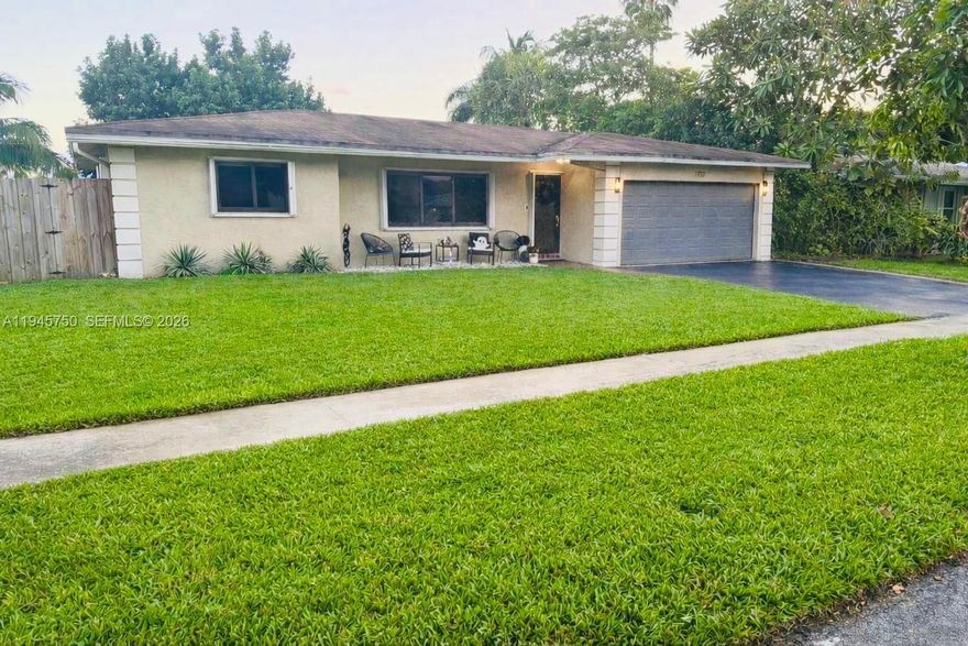 Perfect for first-time homebuyers! This charming 4 bedroom 2 bathroom single-family home is nestled in a quiet Lauderhill neighborhood and features an open and functional floor plan filled with abundant natural light. The upgraded kitchen and bathrooms add modern appeal, while hurricane-impact windows provide peace of mind and energy efficiency. The well-maintained interior creates a welcoming atmosphere ideal for everyday living. Situated on a spacious lot, the home offers plenty of outdoor space for entertaining, gardening, or relaxing. Conveniently located near major roadways, shopping, dining, and schools—this is a wonderful opportunity to own rather than rent. Schedule your private showing today!