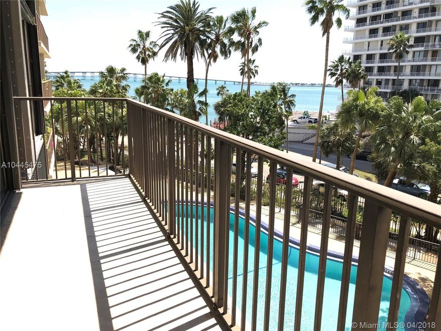 Exclusive Costa Bella building with amazing Biscayne bay and pool views. 2-2 completely updated; master bedroom XL size,  tile and laminate floors. unit just painted, nice and bright. marble in bathrooms. lots of closets. plenty of visitors parking; washer and dryer inside the unit. building offers tennis courts, pool, Jacuzzi, sauna, gym, party rooms, kids rooms, library, BBQ area and much more. Very Stable building within walking distance to Brickell City Center, restaurants, shops, metro mover, church, parks, city of Miami trolley and Mary Brickell Village
