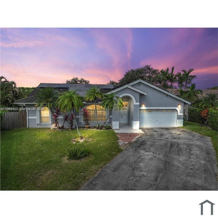 Must see this stunning 4-bedroom, 2-bathroom home with a 2-car garage and over 2,000 sqft of air-conditioned living space. The updated kitchen is a true highlight, featuring a large island with granite countertops, an elegant backsplash, stainless steel appliances, and white cabinets with crown molding. A skylight floods the kitchen with natural light, creating a bright and welcoming atmosphere. The kitchen, dining room, and master bedroom all offer access to the spacious, screened lanai, providing a seamless transition between indoor and outdoor living.  The outdoor space is equally impressive, boasting a massive deck perfect for entertaining, a pool with a spa, and a generous yard situated right on the canal/lake. Solar panels offer significant energy savings, potentially reducing or even eliminating your electric bill. Centrally located, this home offers a perfect blend of style, comfort, and stunning waterfront living.
A security deposit, first month's rent, and a onetime $100 admin fee will move you in!! Small Pets allowed with a $500 non-refundable Pet Deposit.