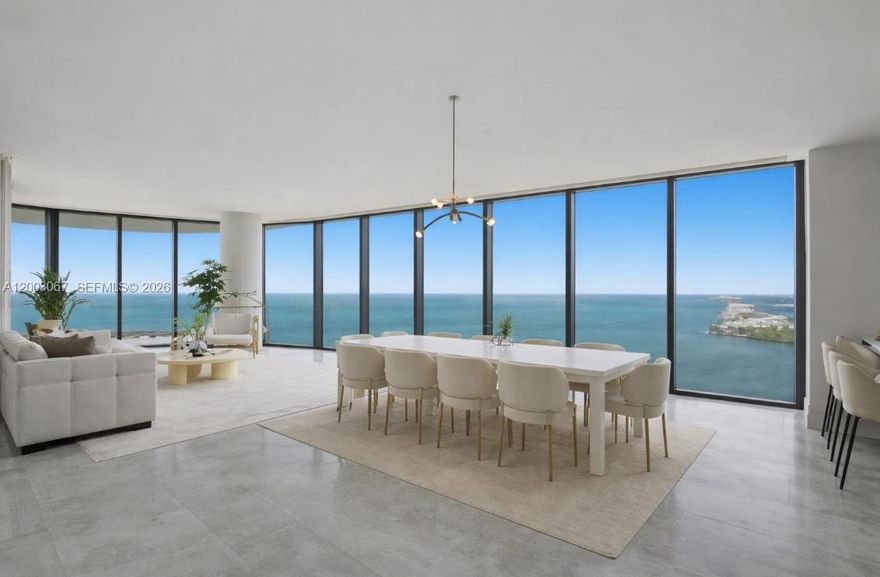 Be the very first to live in this brand-new ultra-luxury residence, where refined design meets the calm of waterfront living in South Brickell. Wake up to soft southeast light and serene bay views, where each sunrise and the gentle movement of the water set a peaceful tone for your day. Floor-to-ceiling glass and two spacious terraces create a seamless indoor-outdoor flow, ideal for both relaxing and entertaining. With only two residences per floor and a private elevator opening directly into your unit, this home offers a heightened sense of privacy and exclusivity, along with a bright, elegant layout and modern finishes throughout. Enhancing both comfort and convenience, this residence includes three parking spaces, with two assigned spaces located side by side directly in front of the elevator, and a third valet space. UNA delivers a boutique lifestyle with world-class amenities, including three pools, jacuzzi, children’s splash area, state-of-the-art fitness center with pilates and yoga rooms, spa with steam room and sauna, private movie theater, dog walk area, BBQ and entertaining spaces, and lush gardens designed by Enzo Enea. Designed by Adrian Smith + Gordon Gill, UNA draws inspiration from the Riva boat, a classic yacht design. Ideally located in a quiet residential enclave, just minutes from Brickell, Coconut Grove, Key Biscayne, and I-95, this residence offers a perfect balance of luxury, convenience, and tranquility.