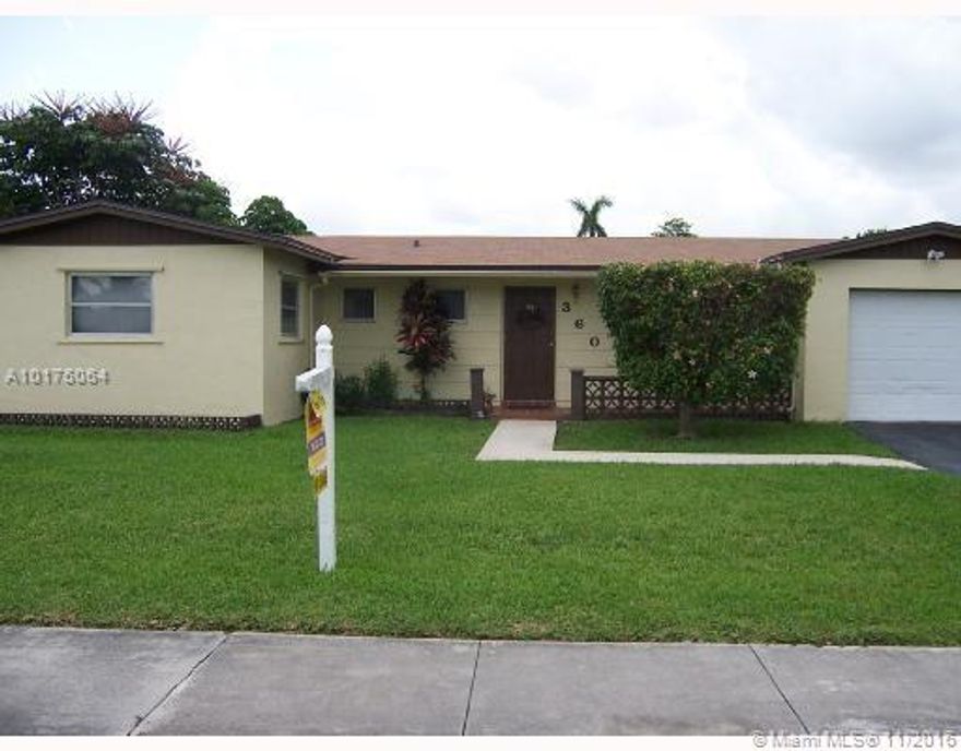 Lovely family home with just a few tweaks needed. Sought after location with fully fenced yard! 3 bed/2 bath with 1 car garage, screened patio with electric accordion shutters. Won't last long!!!!!