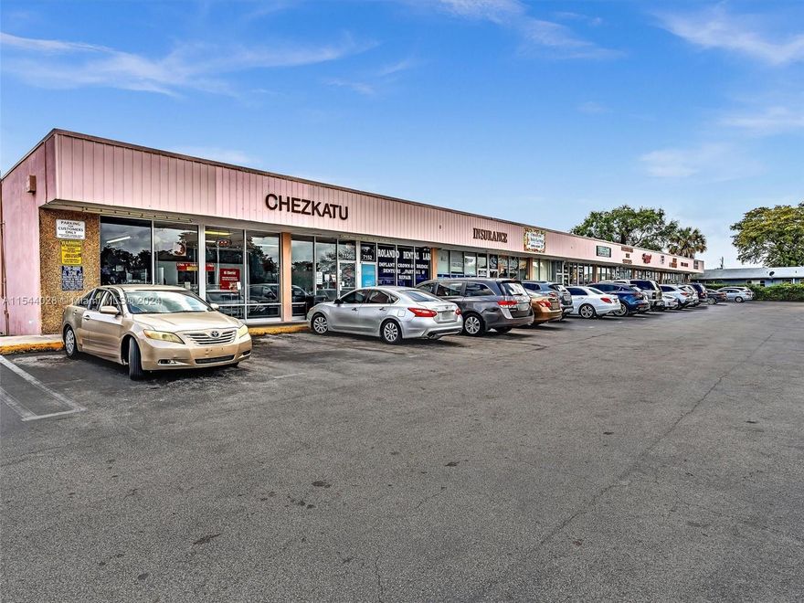 9191 Leasable SQFT small day strip retail center located at 7150 Pembroke Road - Miramar, FL.  .6 Acres / 25,888 SF of land.  Corner property, 12 bays, fully occupied and asking cap rate = 6.54% or $188,267 NOI per year.  Roof redone in 2023, 4 new a/c units in 2022.  Tidy property that needs nothing.  Easy to manage and even easier to lease.