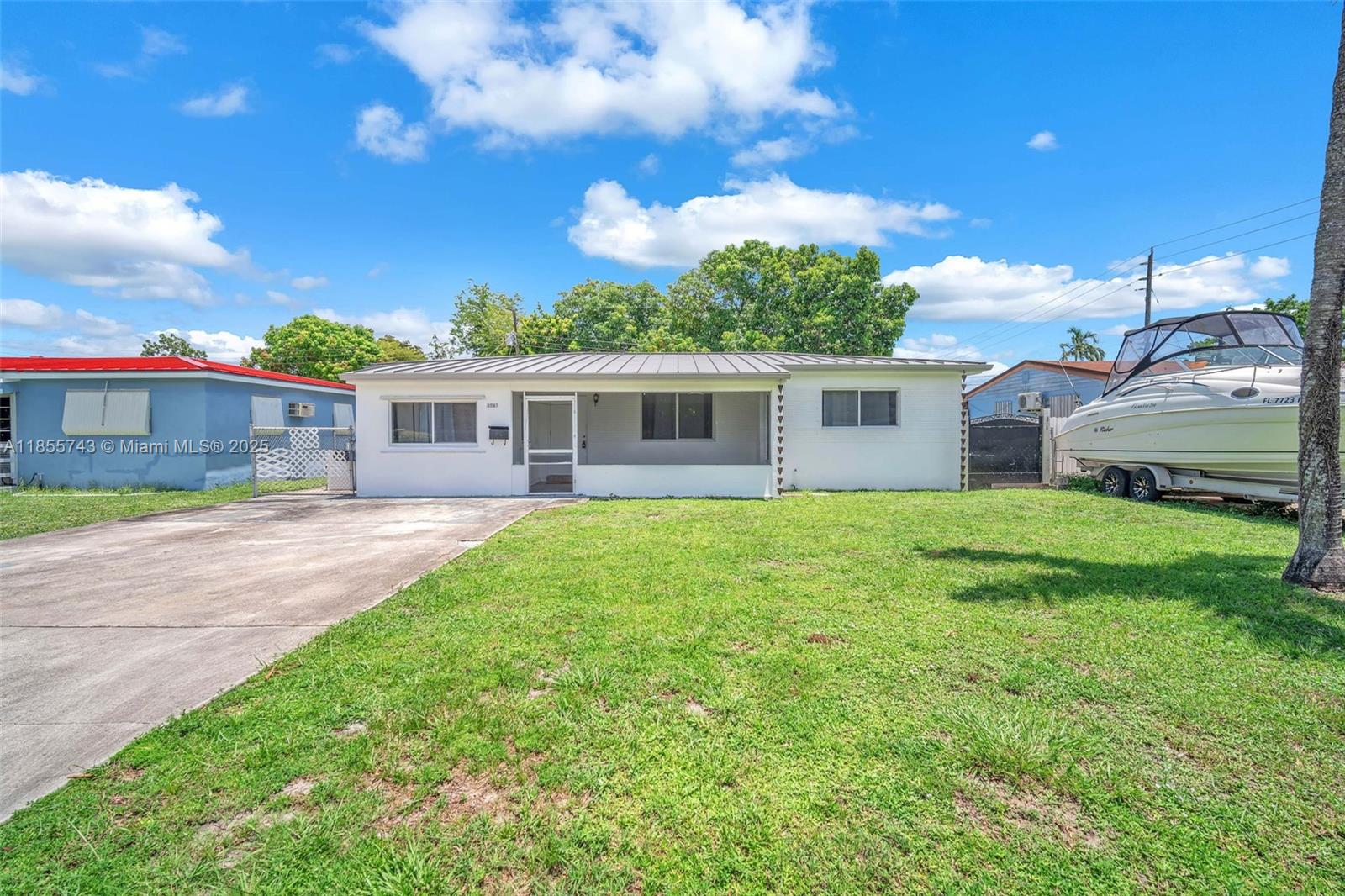 Brand-new metal roof, no HOA, $5K toward your closing costs, and eligible for FHA, VA, and My First Florida Home down payment assistance! This 3-bed, 2-bath single-family home in desirable Miramar offers space for a pool, RV, or boat. A/C installed in 2022. Bright and well-maintained interior in a prime location near the Turnpike, 441, shopping, parks, schools, and places of worship. Motivated seller—don’t miss this gem! Schedule your showing today!