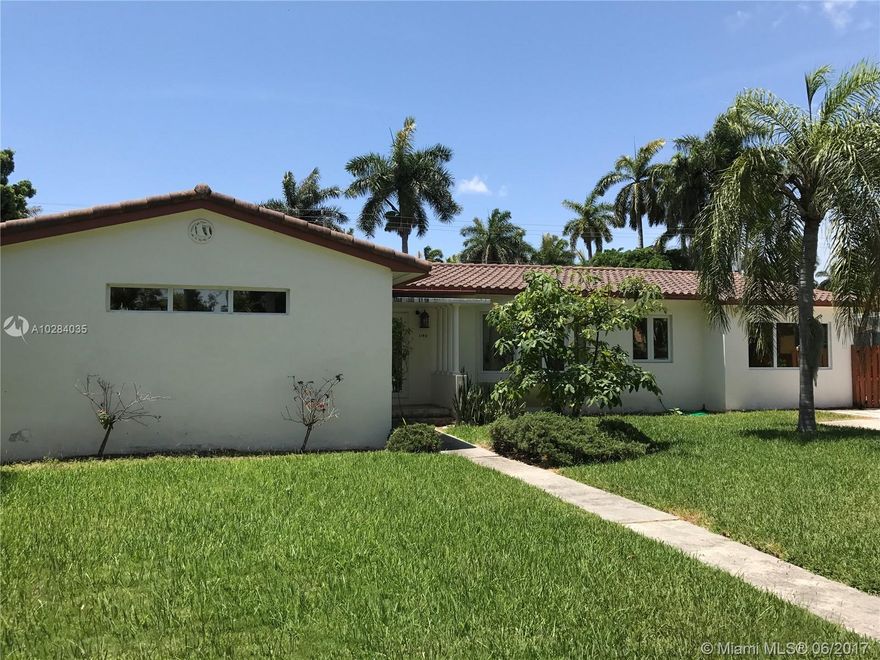 Beautiful 3 bedroom / 3 bathroom pool home on over a 1/4 acre lot, located in Hollywood Lakes. Hardwood floors, impact windows and roof replaced within last 12 years. Split floor plan. Beautiful pool area for entertaining. Bike to the beach.