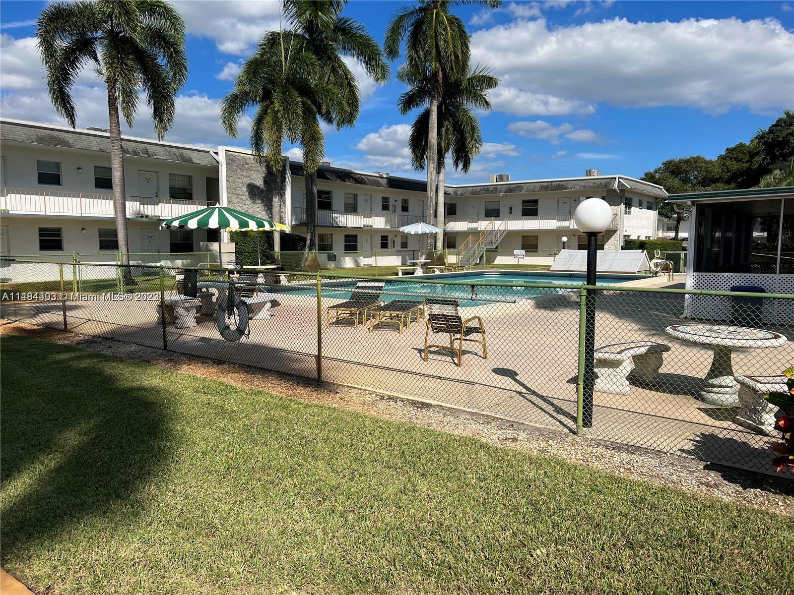Very nice and cozy condo on the 2nd floor in Davie. 1 bedroom, 1 bath with tile throughout, water included in rent. New microwave and New Refrigerator. Beautifully maintained community with landscaping, pool area, courtyard and small area to barbeque. Close to highways, shopping centers and much more.