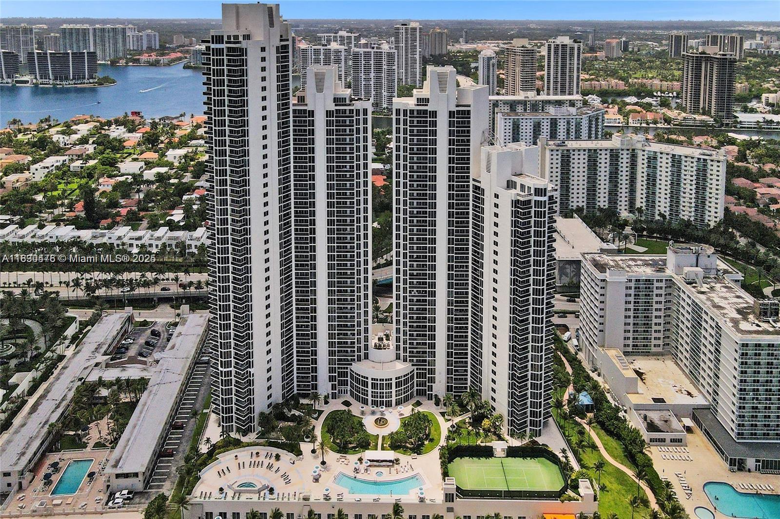 Experience oceanfront living in this 8th-floor residence at Ocean Two in Sunny Isles Beach. This spacious 3-bed,4.5-bath unit offers 2,665+ sq ft with panoramic direct ocean views from every room. A private elevator opens into an open layout with floor-to-ceiling windows, and fresh paint. The primary suite features dual walk-in closets and a spa-like bath. Offered unfurnished and ready for your personal touch. Enjoy five-star amenities: a restaurant, beach and pool service, heated pool, hot tubs and spa with sauna and steam, billiard room, massage room, concierge services, 24-hour front desk, valet, security, two-story gym, two tennis courts, kids' playroom, and dog park.