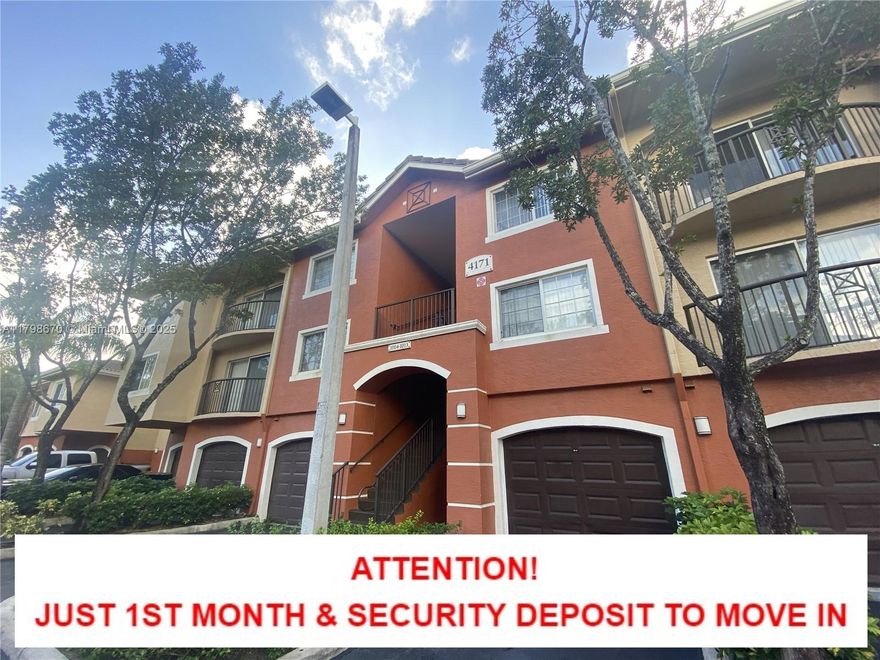 Beautiful 3 bed 2 bath unit located on the 3rd floor in a gated community with lots of amenities including a resort
style swimming pool, fitness center, tennis, and a car wash area. Parking is first come first serve for residents only.
Unit featuring carpeted flooring in living and resting quarters and tile flooring in kitchen and bathrooms. Washer
and dryer are included. Tenants to pay all utilities. Come see this beautiful unit today!