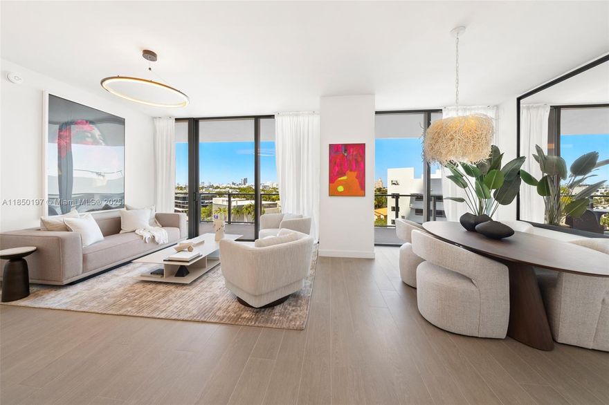 Two bedrooms, 1.451 SF with oversized balcony at Five Park Miami Beach. Split floor plan, large living room with 10-foot ceilings, and floor-to-ceiling windows. Custom kitchens with Gaggenau appliances, Italian oak kitchen cabinetry, and quartzite countertops. Marble primary bathrooms. Five Park is a full-service luxury building that will offer it's residents extensive amenities, including two pools with views of the Bay, a restaurant, bar & lounge on the pool deck, wellness & fitness areas, and a spa, as well as access to a private beach club. Other amenities include a co-working studio with private offices, a screening room, a children’s play area & teen lounge. Other developer inventory available. Contact the listing​​‌​​​​‌​‌​​​‌‌​​​‌‌‌​​‌​​‌‌​​​​ agent.