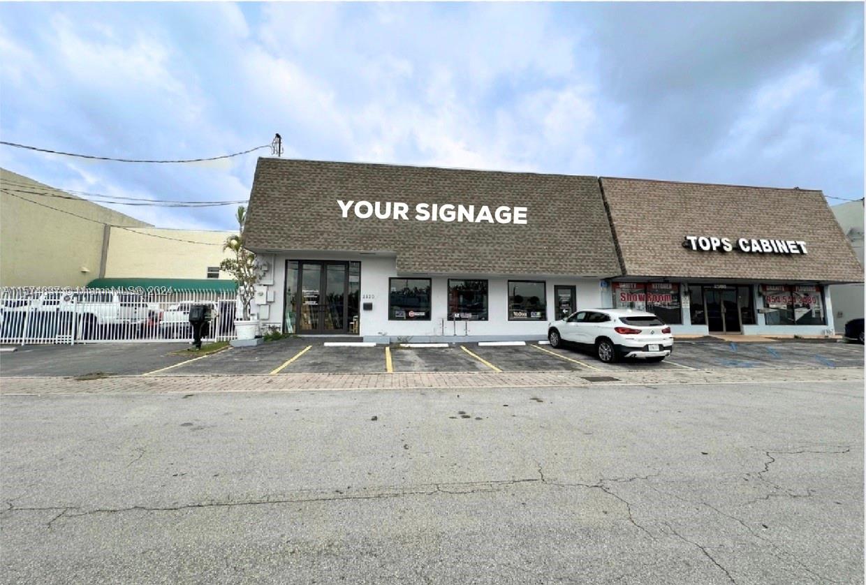 This 8,273 SF flex building has direct frontage on I-95, which is seen by over 264,000 cars per day. The property has been nicely built out for an open and modern work space. Fully renovated with an open floor plan with large mezzanine featuring private offices, conference rooms, workspace, and a bar. Parking located in the front and back of the property. Perfect location for any retail or office business who requires an open flex space or a show room. Located in between Fort Lauderdale Airport and Aventura in the general Hallandale/Hollywood area. This is a triple net lease with an a CAM in addition to the price.