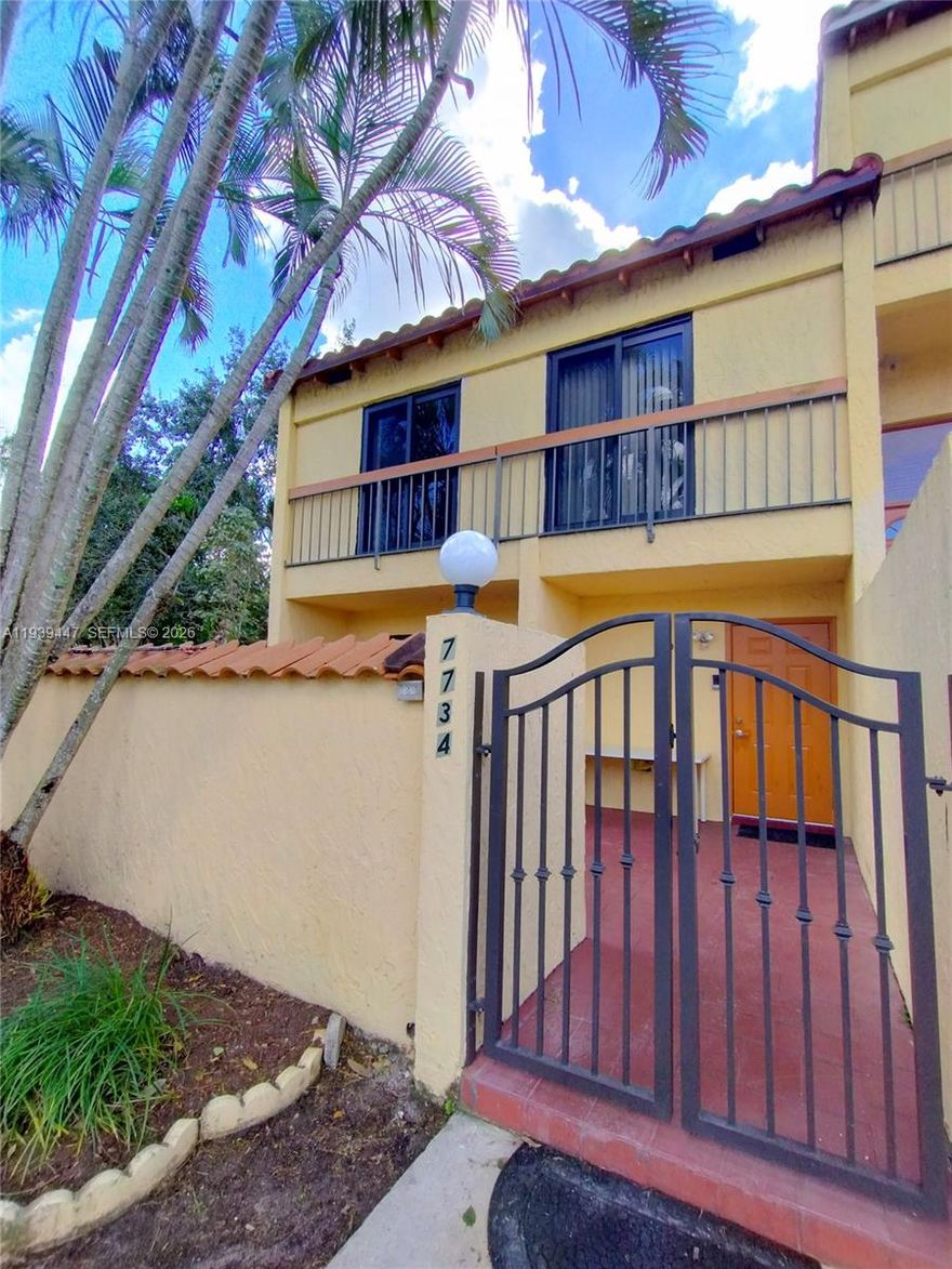 "Experience the perfect blend of comfort and convenience in this spacious townhome. Enjoy the luxury of having both a front and back yard, with immediate access to the community pool and jacuzzi right behind your unit. The interior features a large living room, a dedicated dining area, and a guest half-bath on the main level. Upstairs, retreat to the oversized master suite complete with a walk-in closet and a private balcony. Additional highlights include an extra-large laundry room, assigned parking directly in front of your door, and a fast approval process. Conveniently located near shopping and transit, this community offers resort-style amenities including tennis courts, a playground, and scenic walking paths." 600 Credit score for HOA.