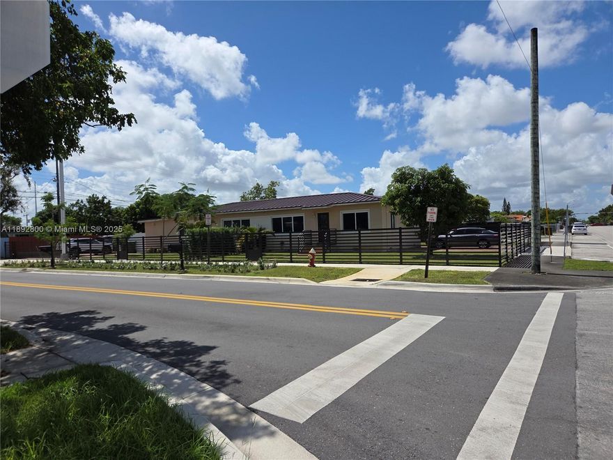 This beautifully maintained duplex in Hialeah features a thoughtfully designed unit with modern amenities throughout .  The kitchen boast contemporary finishes and includes an in-unit washer and dryer for added convenience.  The floor plan encompasses two confortable bedrooms, one full bathroom, spacious living room and  dinning area.
The outdoor spaces enhance the property's appeal with a private backyard showcasing mature fruit trees, including an avocado tree and a mango tree.  The front yard is enclosed by a modern fence and features a meticulously manicured garden in pristine condition, creating an ideal setting for relaxation and enjoyment.
This apartment will be available to rent on November 01, 2025.