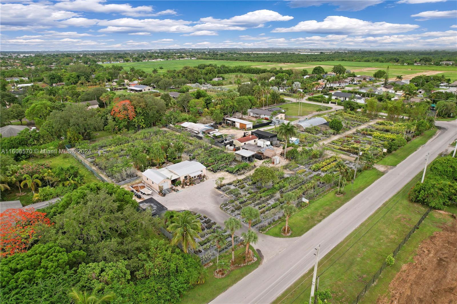 CASEY'S CORNER.OWNER IS RETIRING..SELLER WILL HOLD PAPER ON THIS TURN KEY CONTAINER NURSERY SPECIALING IN NATIVES. CASEYS IS WELL EESTABLISHED WITH GREAT NUMBERS AND INVENTORY SPECIALIZING FROM PALM BEACH COUNTIES DOWN TO KEY WEST. THE NAME, INVENTORY , EQUIPMENT WILL REMAIN. A FULLY EQUIPPED OFFICE( KITCHEN, BATH ETC).W PARKING, STORAGE BUILDINGS, WATER FEATURE, MIST AND SHADE HOUSES. OWNER FINANCING IS AVAILABLE.KNOWN FOR MANGROVES,EDIBLE PLANTS, BUTTERFLY GARDENS UNUSUAL FLOWERING AND FRUITING TREES, SHRUBS , AQUATICS, PLUS.... THIS OUTFIT HAS AN AMAZING CLIENTELE. SELLER WILL HELP WITH TRANSISTION AFTER CLOSING. ON A SIDE NOTE LOCATED INSIDE THE UDB.. LAND VALUE IS OUTSTANDINF CAN BE DEVELOPED. A SUPER OPPORTUNITY. NOW AND IN THE FUTURE. AGRI EXEMPT TAXES FOR BOTH 315 YR. WOW!!