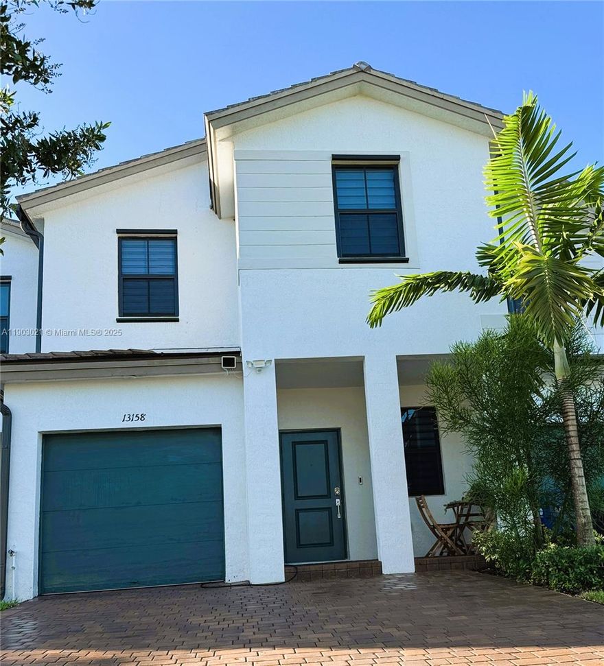 IT'S LIKE NEW! Built in 2022 this beautiful townhouse has 4 Bedrooms & 2 and half Baths, quartz counter tops, kitchen peninsula, stainless steel appliances, spacious open floor plan, LED lighting, volume ceilings, and a Jacuzzi in a fenced private patio with synthetic turf ready to have your family & friends over for a BBQ day. 1 car garage & space for parking 4 cars in front of property. A gated Community which offers gym, swimming pools, playground area and clubhouse. Rent includes water, trash removal, common areas, security and clubhouse access. Its location provide easy access to Turnpike, US1, Baptist Hospital, restaurants, stores & great schools. Property available Dec 26, 2025. The Landlord will credit $200 each month towards the first three monthly payment of the annual lease!!!