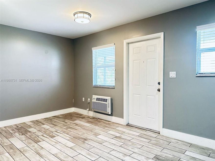 Gated property steps to Wynwood Arts District offers stylish 1 bedroom with in open floorplan!  Professionally managed, EZ application - FAST move-in!
