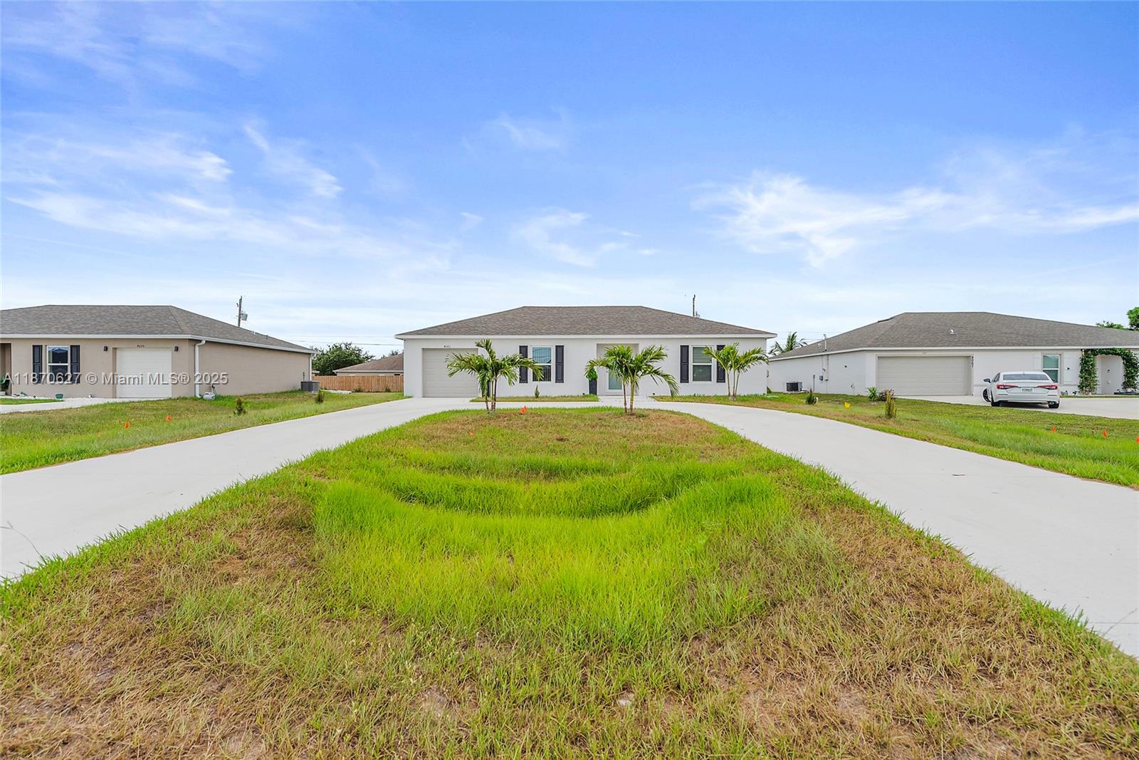 This beautifully built 2024 home offers the perfect mix of comfort and convenience in the heart of Port St. Lucie. Featuring 2 bedrooms, 2 bathrooms, and 1,239 sq. ft. of open living space, the single-story layout connects the kitchen, dining, and living areas in a bright, inviting atmosphere. Situated on an oversized lot of nearly a quarter acre, the property provides plenty of outdoor space for gardening, gatherings, or enjoying the Florida sunshine. Additional features include a 2-car garage, in-home laundry, central A/C, and energy-efficient systems. Less than 20 minutes from the beach with easy access to shopping, dining, I-95, and the Turnpike, this home is close to excellent schools and offers the ideal blend of lifestyle and location.