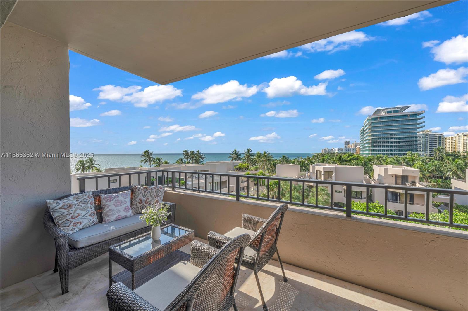 Beautifully and tastefully furnished, this fully equipped 2 bed/2 bath unit at Key Colony Tidemark offers high ceilings, an open kitchen, and an oversized balcony with stunning, unobstructed ocean views—your tranquil retreat. Enjoy resort-style amenities: pools, restaurants, tennis courts, gym, party room, and direct beach access. A rare find, this rental includes TWO assigned parking spaces plus a large storage unit. Annual rental only (not seasonal). Tenant occupied until October 20, 2025; 24-hour notice required to show. Island living at its finest!