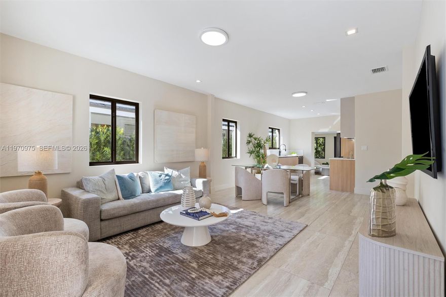 A beautifully redesigned 4-bedroom, 3-bathroom residence that blends modern elegance with refined craftsmanship, just minutes from Coconut Grove and Brickell.

This fully reimagined home showcases high-end finishes, thoughtfully curated design details, and premium appliances throughout. Expansive living spaces with elevated ceilings and abundant natural light create a seamless flow between sophistication and comfort.

Every major system has been completely upgraded — including new electrical and plumbing, impact windows, and a new A/C — offering both luxury and long-term peace of mind.

A private 1-bedroom, 1-bath guest suite adds versatility, ideal for hosting guests, creating a refined home office, or accommodating extended family with complete privacy.

Designed for those who value quality, style, and location, this turnkey residence delivers an exceptional living experience in one of Miami’s most connected and desirable neighborhoods.

Competitively positioned for today’s luxury market, this is a rare opportunity to secure a move-in ready home where design and functionality meet seamlessly.

Homes of this caliber rarely remain available for long.