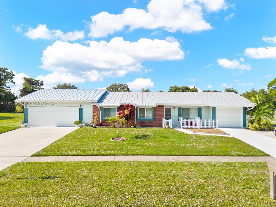 Updated & EXPANDED! Main House w/ MASSIVE ADDITION (2023)! Large OVERSIZED Lot .35 Acres! New Metal Roof! Impact Low-E Windows Throughout! R38+ Insulation - Energy Efficient! 2758 SF of Living Space! 4 Bedrooms (Plus Flex Room)! 3 Master Bedrooms w/ Walk-in Closets! 4 Bathrooms! 3 Car Garage! City WATER & SEWER! Updated Kitchen w/ Granite and Island! New(er) Appliances! HUGE Pantry! Abundant Storage! 2 Energy Efficient Air Conditioners! 2 Water Heaters! Large Screened Patio w/ Vinyl Windows! HUGE Additional Paver Patio w/ Gazebo! Boat / RV / Recreational Vehicle Storage and Access Gate! Vinyl Plank and Laminate Flooring! Split Bedrooms! Window Treatments/Blinds! Alarm & Camera System! Hot Tub! Gutters! 2 Large Sheds! NO HOA/CDD/Community Fees!