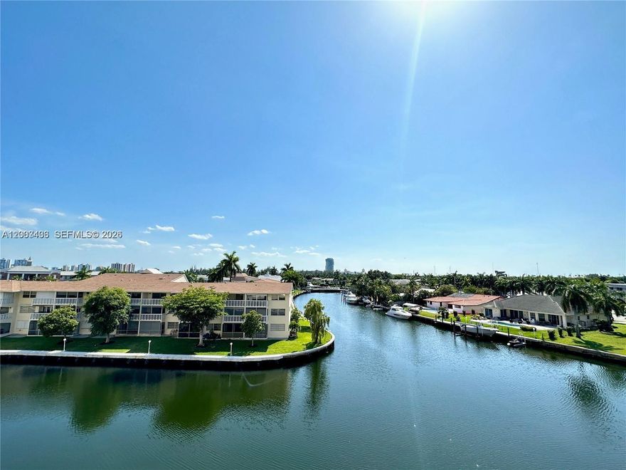 VERY MOTIVATED SELLER! Stunning WATERFRONT VIEWS to enjoy the boats passing by and the most amazing sunsets! Water views from living and master bedroom. New hurricane proof windows. 2/2 spacious CORNER unit with a walk-in closet. Storage room. Low HOA! Located just minutes from the Ocean, Shopping, Dining, Gulfstream. COVERED ASSIGNED PARKING