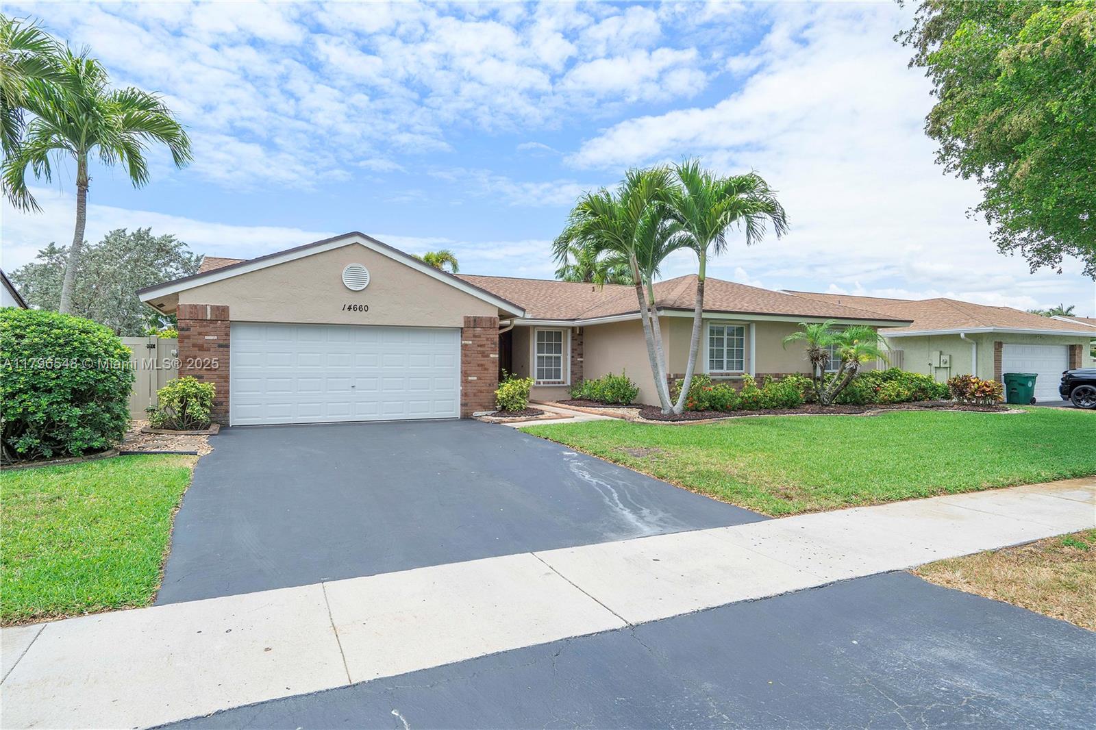 Property for Sale at 14660 Highland Springs Ct, Davie, Broward County, Florida - Bedrooms: 4 
Bathrooms: 2  - $740,000