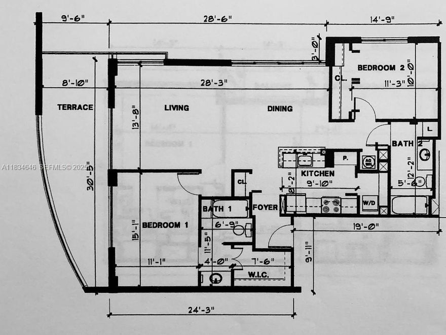 Discover this rare chance to own a spacious corner residence in the growing riverfront neighborhood of historic Spring Garden. This updated 2B/2B Condo offers 1,067 sq. ft. of comfortable living space with panoramic views from a large private balcony, accessible from the living room and the primary suite. Hurricane-impact windows, updated kitchen with granite countertops & stainless steel appliances. In-unit washer/dryer (2021) *New A/C Unit (2022) Microwave (2025) 2 assigned covered parking spaces, a true convenience. Rooftop gym, a community lounge with a kitchen. Located just steps from the Metrorail and minutes from UM Medical, Jackson Memorial, Brickell, Downtown & Miami International Airport. Great for investors and end-users looking for location, lifestyle, and long-term value.