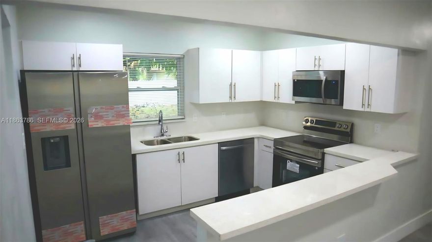 Beautiful 3 bedroom 1 bath home, fully renovated, with floors, kitchen, bathrooms, and an open kitchen concept. Perfect for your first home investors. With a prime location near I95, very close to Fort Lauderdale beaches, shopping, and restaurants. You can't miss this brand new home in an excellent location.