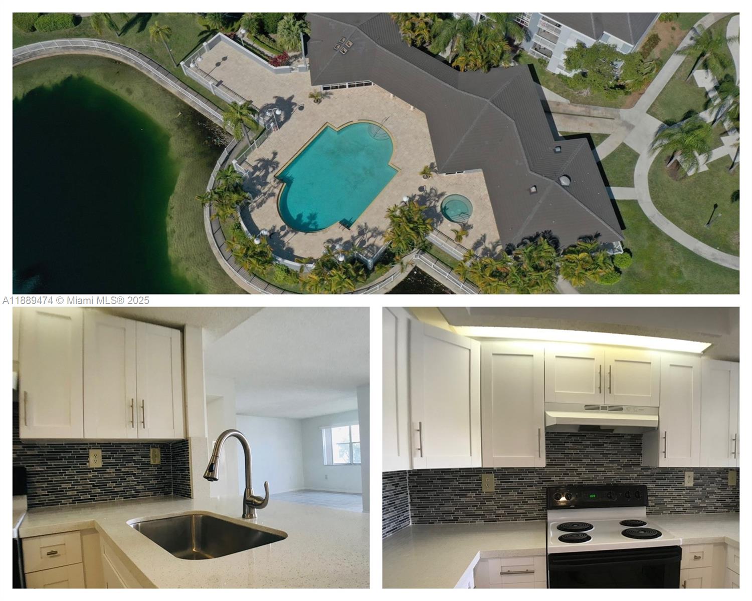 Apartment for rent in the Cutler Bay area features two master suites, two bathrooms, a private entrance, a second floor, a balcony, and a full-size washer and dryer. The kitchen was renovated with white wood cabinets and a quartz countertop; the unit will be available at the end of October. Water is included. It is situated in a gated community with a virtual security guard, a pool, a tennis court, a playground, and a gym. Close to Black Point Marina, supermarkets, banks, pharmacies, and the Turnpike. Showings are by appointment. One assigned parking space and plenty of visitor parking are available. On-site management for the fastest approval.