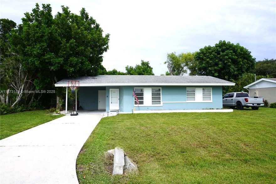 Comfortable 2-bedroom, 1-bath home features no HOA, Florida room, laundry room, and a covered carport, located in the famous Yacht Club area of South Cape Coral, this home is very attractive to first-time buyers or those looking to downsize. It can also be a fun seasonal residence to enjoy the vibrant Florida sunshine. The home features a well maintained yard and a large fenced lot, ensuring ample outdoor space for you, your vehicles, or your guests. Cape Coral is known for its variety of outdoor activities, birdwatching, fishing, boating, kayaking, and diverse dining options. This property is also ideally located one mile from Cape Coral Parkway, allowing for quick and easy access to Fort Myers. And if you're looking to invest, this home offers a great opportunity for rental income.