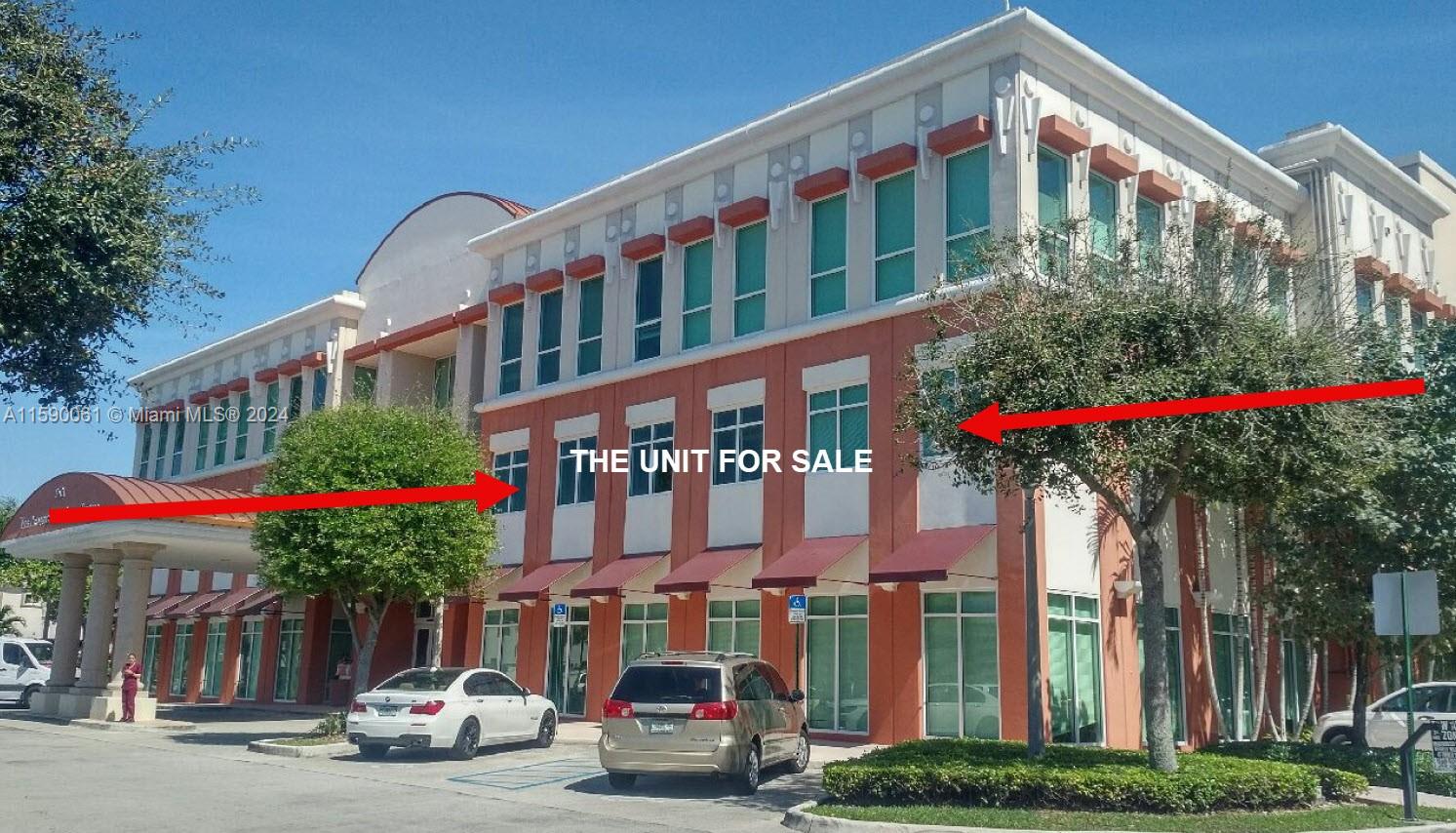 Rare Class A office space, suitable for medical or other professional businesses, in The Professional Arts Center at Kendall Village Condo. Elegant property with covered entrance ideal for attorneys or medical group/doctor's office. Prime Kendall location near many other businesses and a host of amenities. Includes client reception area, 3 private office/ rooms, 1 large executive office, one large conference room, 1 extra large common work area, lunch room, telecommunications and IT room, and storage room. 2535 sqft of total available space ( 2209 in the office) . Building is very well maintained, has ample parking and easy access to major highway arteries like the Turnpike and Palmetto Xpressways. Convenient porte-chochere for easy client pick up and drop off. Spectacular lobby