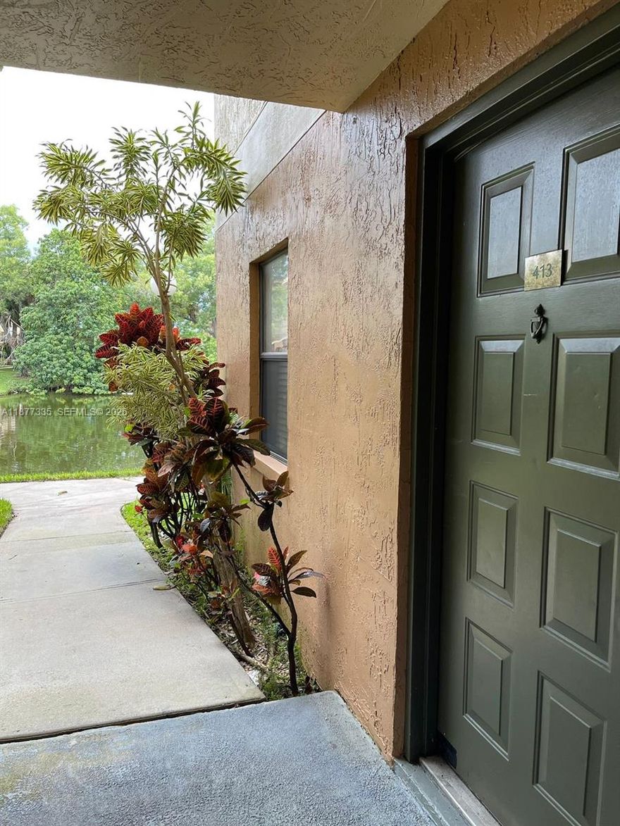 Price improved! First floor Spacious 1 bed 1 bath condo with beautiful lake view in a quiet Sunrise community. Bright living area, functional layout, and great natural light Ideal  for first time buyers or investors.  New washer/dryer, and a peaceful water view from your private patio.  Enjoy resort-style amenities including a pool, jacuzzi, gym, and tons of guest parking plus your own assigned spot. Amazing location near Sawgrass Expressway, Sawgrass Mills, and BB&T Center!  Seller motivated. With tenant in place until June 2026 making this a great investment opportunity with immediate rental income,  Showings by appointment only 24 hours notice. Please text or call listing agent