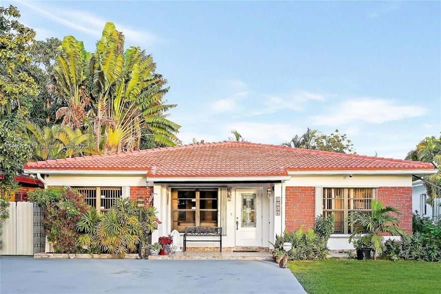 Investor's dream! This unique under $1M triplex, nestled between Coral Gables and Coconut Grove, offers a fantastic opportunity. The property owner enjoys a spacious 3-bed, 3-bath living space with central A/C, while each of the two separate units features a 1-bed, 1-bath with a small kitchen, and a third unit with a kitchenette and a full bath. Each of the units has its own private entrance, providing flexibility for a variety of options, making it perfect for Airbnb, College Students, or Multigenerational family setup. Comparable rents for the 3/3 main residence are near $5000/month, while comps for the additional units are in line with current leases of $1500/month and $1200/month, respectively. Don't miss your chance to invest in this ideal location with great income potential.