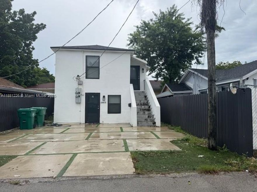 Newly remodeled 2 bedroom 1 bath duplex - SECOND FLOOR UNIT FOR RENT.  Stainless steel appliances in your kitchen. Centrally located close to River Landing Mall, Miami River, Jackson Memorial Hospital, University of Miami Hospital, Downtown & Miami Int'l Airport. No HOA APPROVAL. Water and trash included. Shared washer and dryer for both units. Section 8 Welcomed.