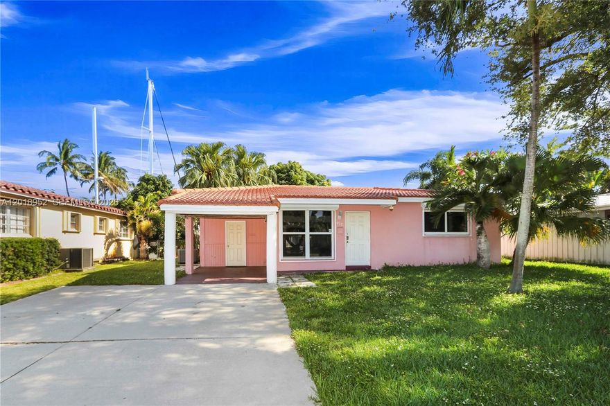 "Experience the best of South Florida waterfront living in the desirable South New River Isles community. This 2-bedroom, 1-bath single-family home features storm-rated impact windows and doors, a covered carport with direct kitchen access, and a spacious fenced backyard with a covered patio overlooking the water.
The true appeal of this property is its waterfront location and access to the South Florida boating lifestyle. Enjoy approximately 65 feet of waterfront frontage with no fixed bridges and a scenic intracoastal ride of approximately 40 minutes to the ocean. Ideally located just minutes from beaches, Las Olas, dining, shopping, Hard Rock Casino, and the Fort Lauderdale pickleball courts, the neighborhood also offers a friendly community feel with great biking and walking routes.
Whether you’re looking for a waterfront retreat, investment opportunity, or future expansion potential, this property offers exceptional lifestyle and location value."