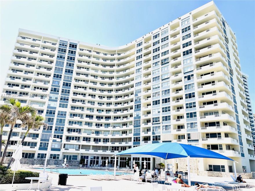 OCEAN FRONT condo in a luxurious building right on the BEACH!! The 1b/1b condo comes with a full balcony and stunning intercoastal views! It has been newly remodeled with modern open kitchen and stainless steel appliances and tile throughout. It's nearby restaurants, shopping plaza, Gulfstream Park Casino, Hollywood Broadwalk, and the famous Aventura Mall & Aventura Golf Course. Very convenient location - only 15 minutes to Fort Lauderdale Airport and 30 minutes to Miami Beach. Building amenities include: heated swimming pool, gym, cable, Wifi, billiards room, 24-hour security, secure parking, laundry facility. Available for rent from April 2026 till Feb 2027, minimum 3 months rental . Background check is required & minimum credit score of 700 or above per HOA.