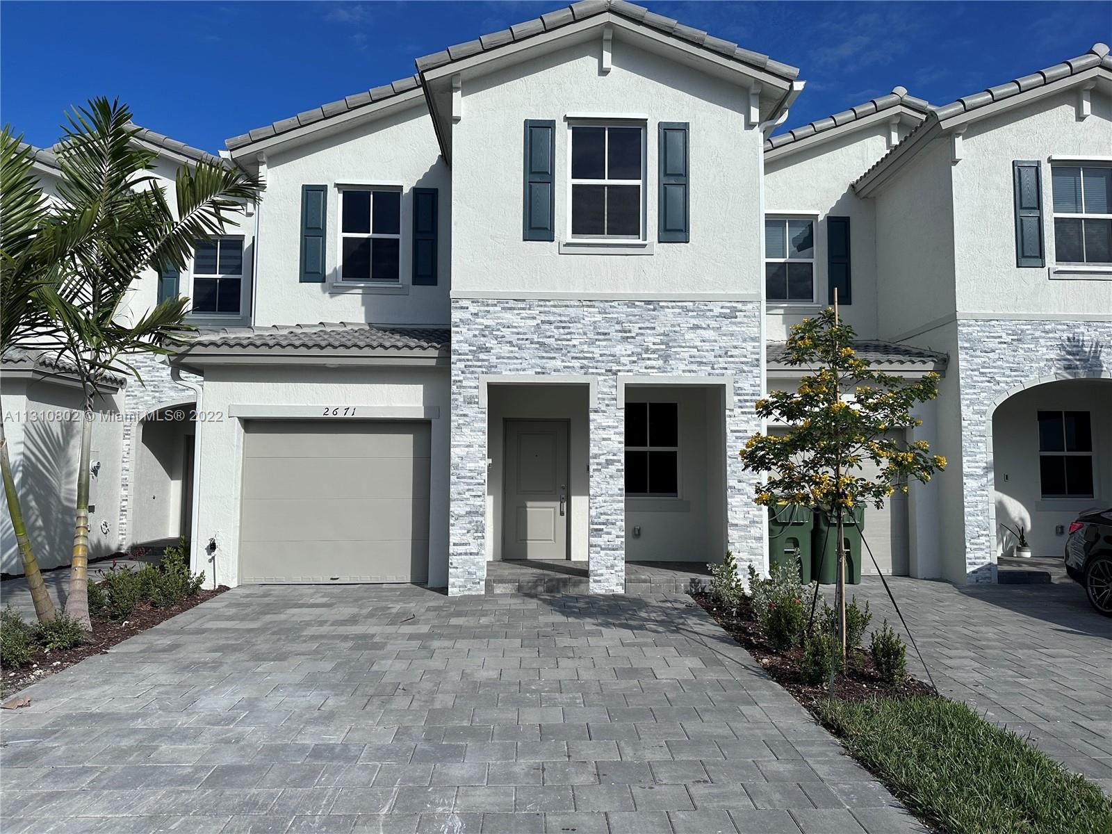 BRAND NEW SMART Townhome in Riviera by Lennar with 4 Bedrooms, 2.5 Bathrooms, and 1 Car Garage. NOOOO CARPET!! BRAND NEW EVERYTHING... Stainless Steel Appliances, Washer, Dryer, Blinds and ceiling fans throughout. Incredible New Kitchen with open floor plan. Be the first to enjoy this lovely New Home with a fully paved and fenced backyard; perfect for entertaining or relaxing. The Community has a nice Club House, gym, & pool. Located in a quiet residential neighborhood with Great Shopping, Dining, Schools, and Parks.
