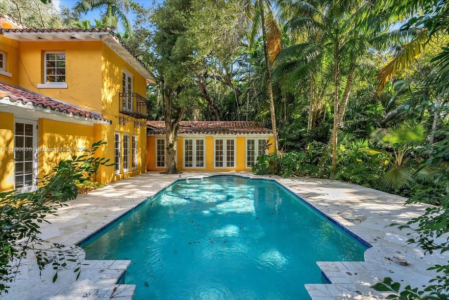 Located in South Coconut Grove, on a 36,620 sq/ft Lot, this Estate, designed by the esteemed Walter DeGarmo, is a Classic, Mediterranean style home with a total of 5,386 Total Area.  Whether you would renovate and reimagine the current charm that exists or create a new home of your own, the choice is yours.  A new roof and AC's were recently installed.  With City of Miami approval, it may be possible to have two buildable lots.