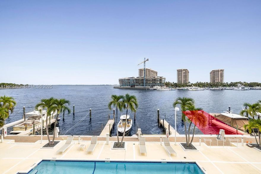 Discover refined coastal living in this spacious 2-bedroom, 2-bathroom plus den residence in the heart of Coconut Grove. Offering 1,530 sq. ft. of interior space and an impressive 800 sq. ft. terrace, enjoy breathtaking oceanfront views and seamless indoor-outdoor living. A deeded boat slip accommodates up to a 40' vessel with direct ocean access, perfect for boating enthusiasts. Located in a private 15-residence boutique building with just two units per floor and 24/7 doorman service, this home offers exceptional privacy and security. Recent upgrades include a new A/C unit (2024), washer/dryer, and refrigerator. Ideally situated near parks, marinas, and Coconut Grove’s vibrant dining and shopping, this rare waterfront opportunity blends luxury, convenience, and tranquility.