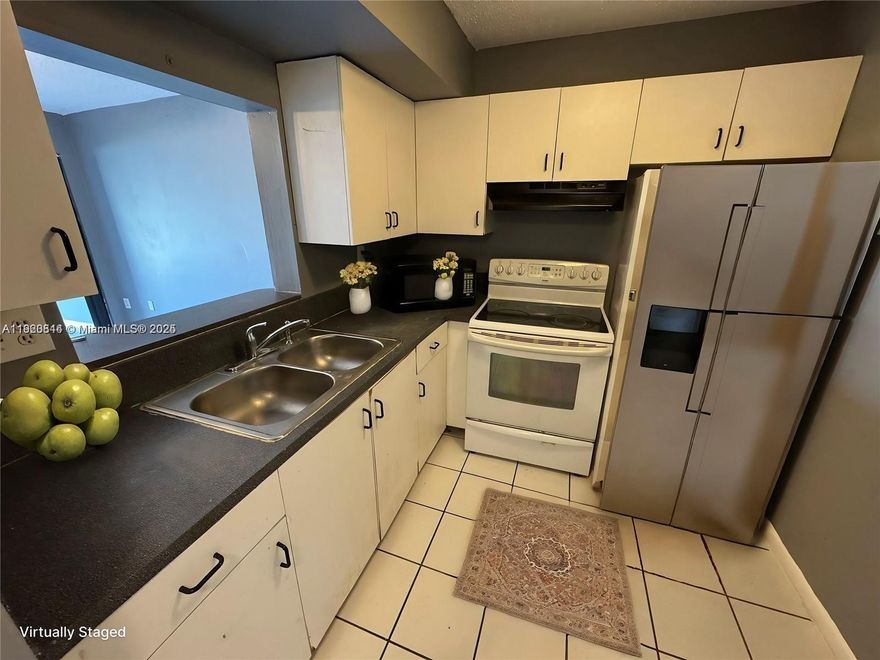 For Rent: 1-Bedroom Ground Floor Unit featuring a tile/wood floor combination, freshly painted, with easy first-floor access and a balcony. Suitable for all ages. We offer the fastest and easiest tenant approval process in Florida! Move in cost just two months