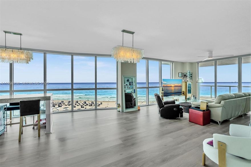 Rarely available panoramic ocean facing "06" line at Mosaic on Miami Beach offers modern coastal living at its finest, beautifully updated in 2022. Spanning the entire East side of the building with floor-to-ceiling windows allows for natural light and stunning views of the ocean from every room, as well as from either balcony on each end of the unit. Features high-end finishes, a thoughtfully redesigned interior, and an open, light-filled layout perfect for both everyday living and entertaining. Spacious primary suite with spa bath and custom storage. Enjoy the rare convenience of two dedicated parking spaces and one storage unit, adding value and practicality. 

Mosaic is a luxury boutique building that offers private elevator, beach service, pool, gym, sauna, club room, massage room, wine room, humidor and movie theater. 

Ideally situated along the prestigious Collins Avenue corridor in the Faena District, this home places you at the heart of the Miami Beach lifestyle—with direct beach access, scenic oceanfront walks, and world-class dining just moments away. Enjoy nearby luxury hotels, vibrant cafés, and renowned destinations such as Bal Harbour Shops and South Beach, all within easy reach. Steps from Soho House, Fontainebleau, Faena, and the Edition. A complimentary trolley service provides convenient transportation to nearby shopping, dining, and entertainment.

This exceptional residence seamlessly blends luxury, comfort, and breathtaking oceanfront living.