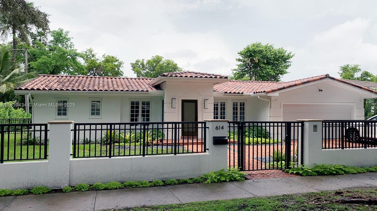 Location, lifestyle, and comfort—this beautifully updated home in Coral Gables coveted Platinum Triangle offers it all. Nestled on a quiet tree-lined street, this 4-bed, 2.5-bath home features an open layout filled with natural light. Marble floors grace the main living areas, while warm wood flooring adds character to the bedrooms. The chef’s kitchen is outfitted with Sub-Zero and Miele appliances and overlooks pool, perfect for effortless indoor-outdoor living. A split-bedroom floor plan ensures privacy & functionality. Enjoy a spacious patio, lush landscaping, a gated brick driveway & an inviting pool area ideal for entertaining. Centrally located just one block from Old Cutler Road, near highly regarded schools, parks, fine dining/shopping. A rare rental opportunity!