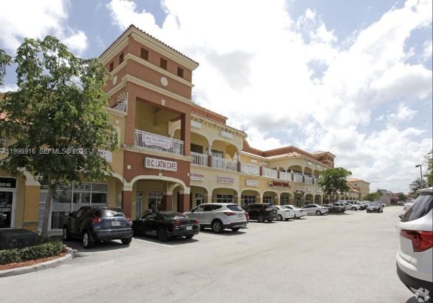 Prime retail/office space available for lease at Rickell Say's Plaza, a beautiful two-story shopping center located on high-traffic Stirling Road in Davie. Built in 2009, zoned B-3, mixed store and office use. Unit of 652 SF. Rent $1,500 plus taxes. Excellent visibility, well-established tenants, ample parking, and minutes from Seminole Hard Rock Hotel & Casino. Ideal for retail, office, medical, or service businesses.