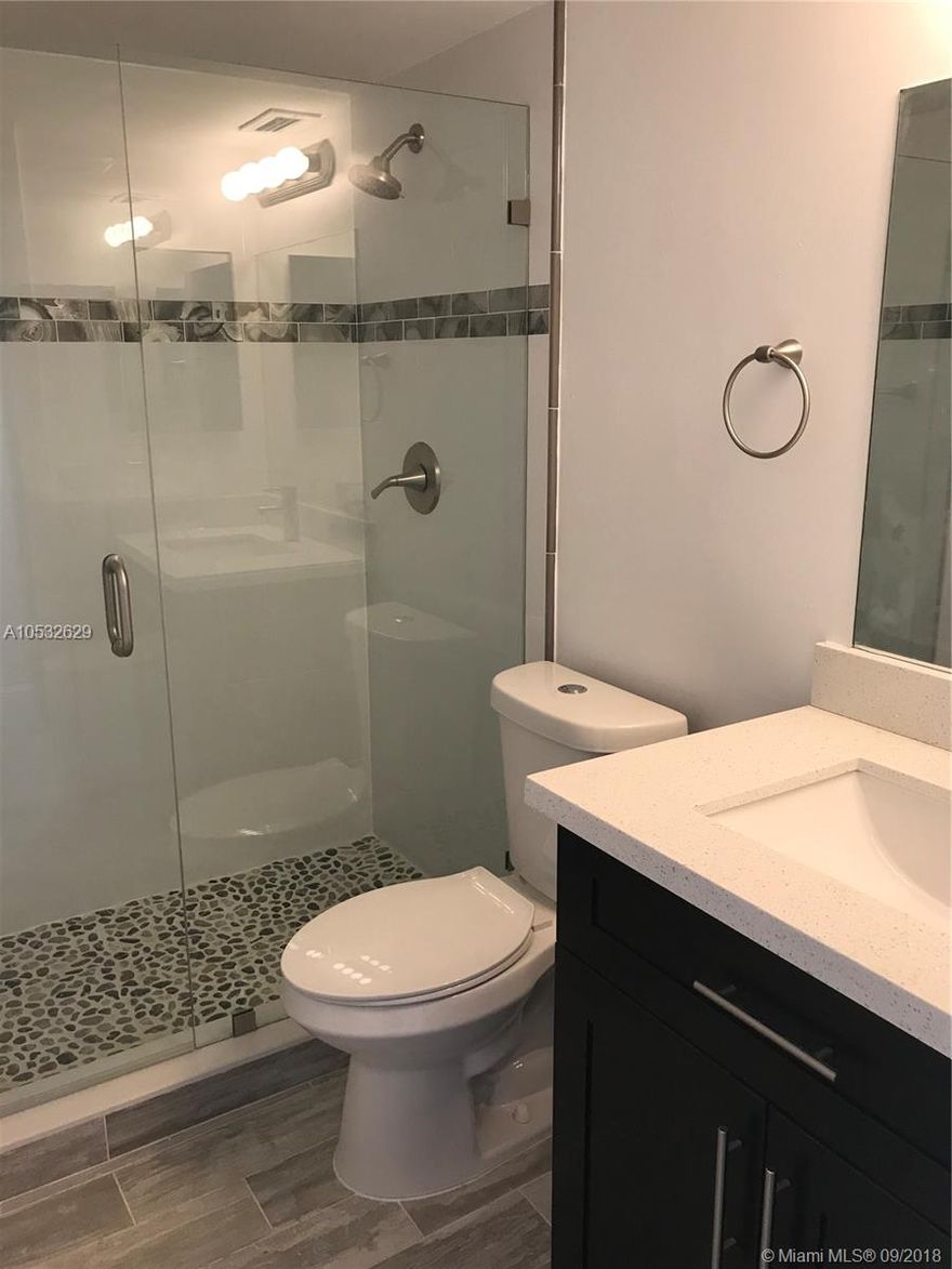 BRAND NEW Remodeled 2/2 in the great complex at LE CLUB. NEW kitchen, NEW bathrooms, NEW floor and ceilings with WASHER AND DRYER inside the unit. Great spacious layout and views. Close to Florida Turnpike, Black Point Marina, Old Cutler, shopping area and more!! Call L.A to request an appointment. Includes water, basic cable, pool, gym, tennis court, basketball court, bbq area, walking distance from schoolls , gated community with security.
