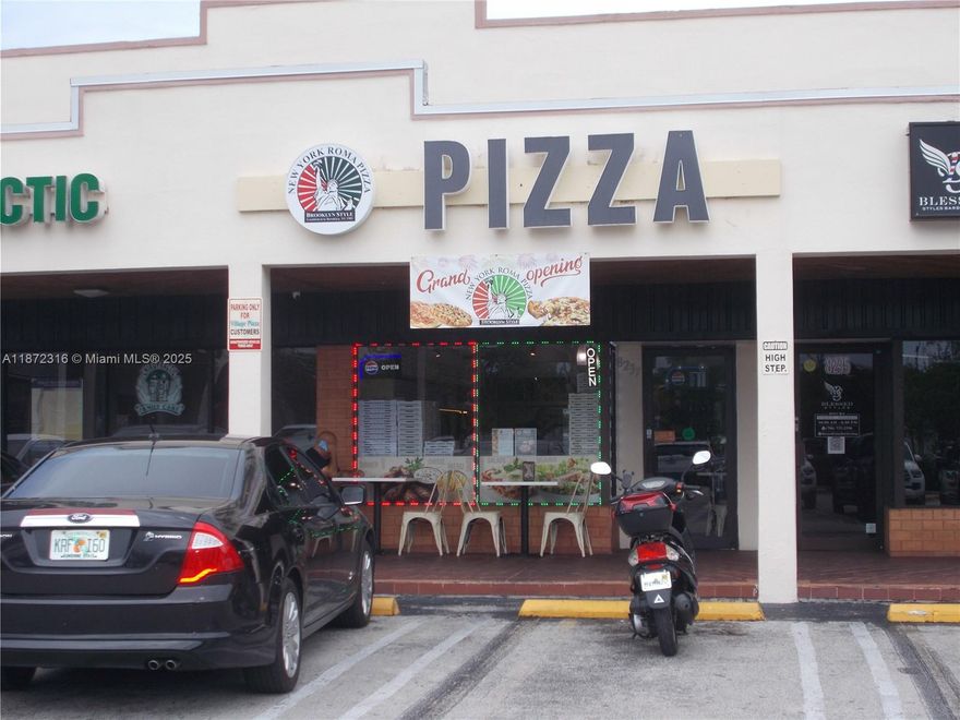 Great investment opportunity. Turnkey popular Pizzeria for Sale in Pinecrest area. Fully upgraded with brand-new equipment. All licenses and permits in place. Sale includes LLC and established customer base. monthly sales: $25K–$30K average. Seller is relocating back to home country. Monthly rent $3600