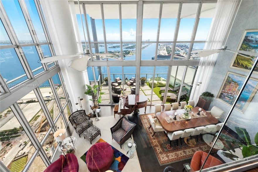Best views in all of Miami from this corner 4bed/4bath masterpiece at Marquis Miami.  PH level with 20' ceilings on 2 levels in a great layout.  Direct water views overlooking Miami Beach and so much more.  Warm and inviting with a massive balcony that was professionally designed for comfort and entertaining.  Come see what it feels like to be above it all with stunning water views and proximity to Miami Beach and​​‌​​​​‌​‌​​​‌‌​​​‌‌‌​​‌​​‌‌​​​​ Brickell.
