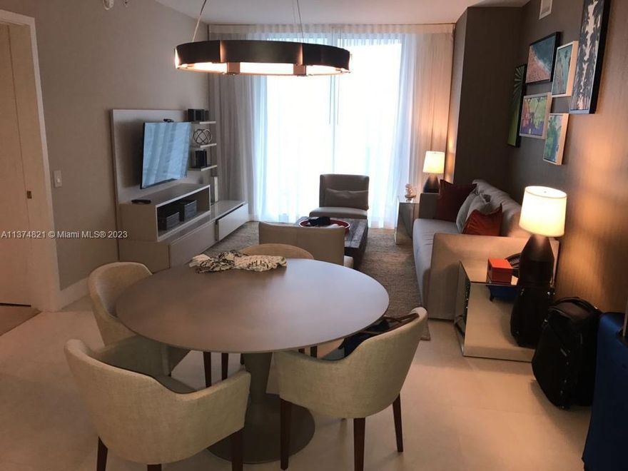Unit 3003 features breathtaking Ocean & Bay views, 2 BED / 2 BATH, 1136 SQFT of livings areas perfect for family vacations and entertaining. Unit comes Fully Furnished with washer & dryer as a turn key solution for investment in rental income, perfect for investors looking to maximize returns through AIRBNB / VRBO or comparable. Also possible to be rented through hotel program. HYDE BEACH RESORT & RESIDENCES offers luxury amenities with Rooftop, pool, restaurant managed by ZUMA Miami, bar with terrace seating, Japanese eatery, gym & Luxe Spa, coffee shop, beach service and more. Maintenance Includes electric, cable and internet. Easy to show! Nightly rental allowed! Will not last! Call Listing Agent for showings and information.