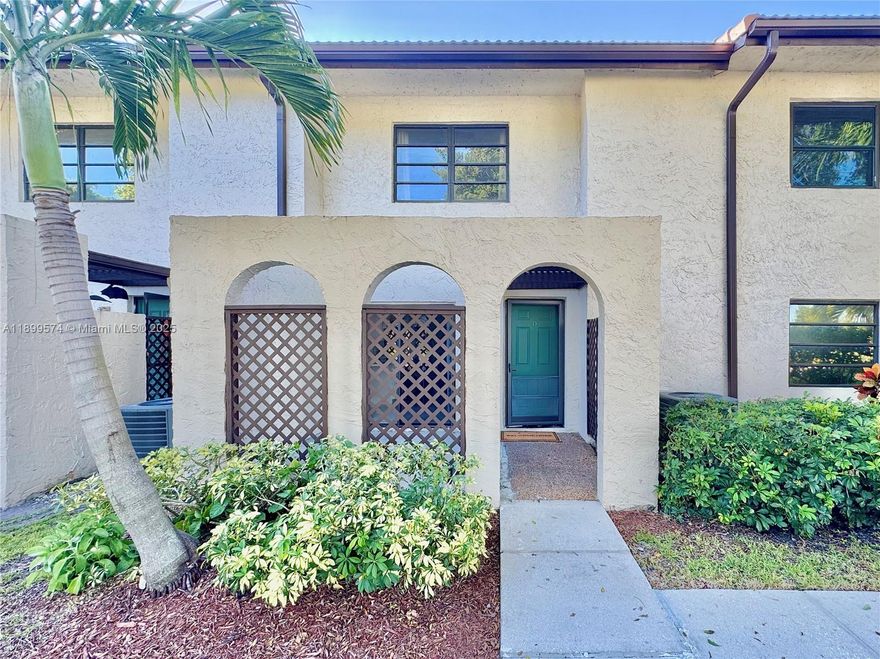 Welcome to Horizons at Boca Lago an all ages community. This town home is centrally located in Boca Raton’s top rated school district. Features 2 spacious bedrooms with updated en-suite bathrooms upstairs. The primary bedroom features a private balcony, walk in closet and two additional closets for extra storage. Downstairs open concept fully updated kitchen with stainless steel appliances, living and dining space with half bath. Private porch located off the kitchen to enjoy your coffee in the morning! No mandatory equity or membership requirement within this quiet golfing community. Amenities include gated entry, clubhouse, and pool. All special assessments have been fully paid for the new roof in 2024. HOA includes: cable internet, exterior maintenance, pet friendly community.